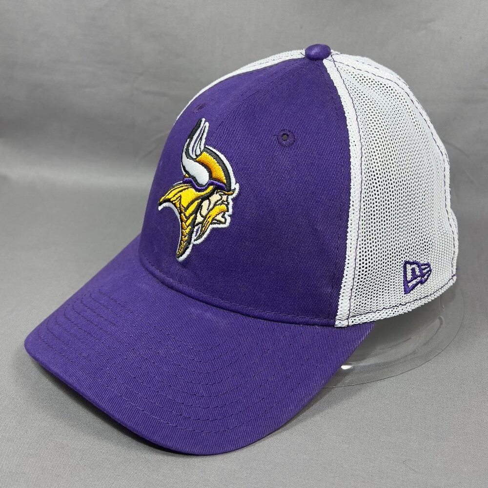 Minnesota Vikings NFL Fitted S/M Hat Cap New Era 39Thirty Football Trucker Mens